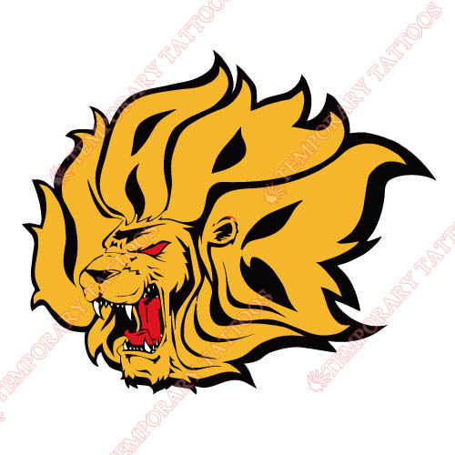 Arkansas PB Golden Lions Customize Temporary Tattoos Stickers NO.3753
